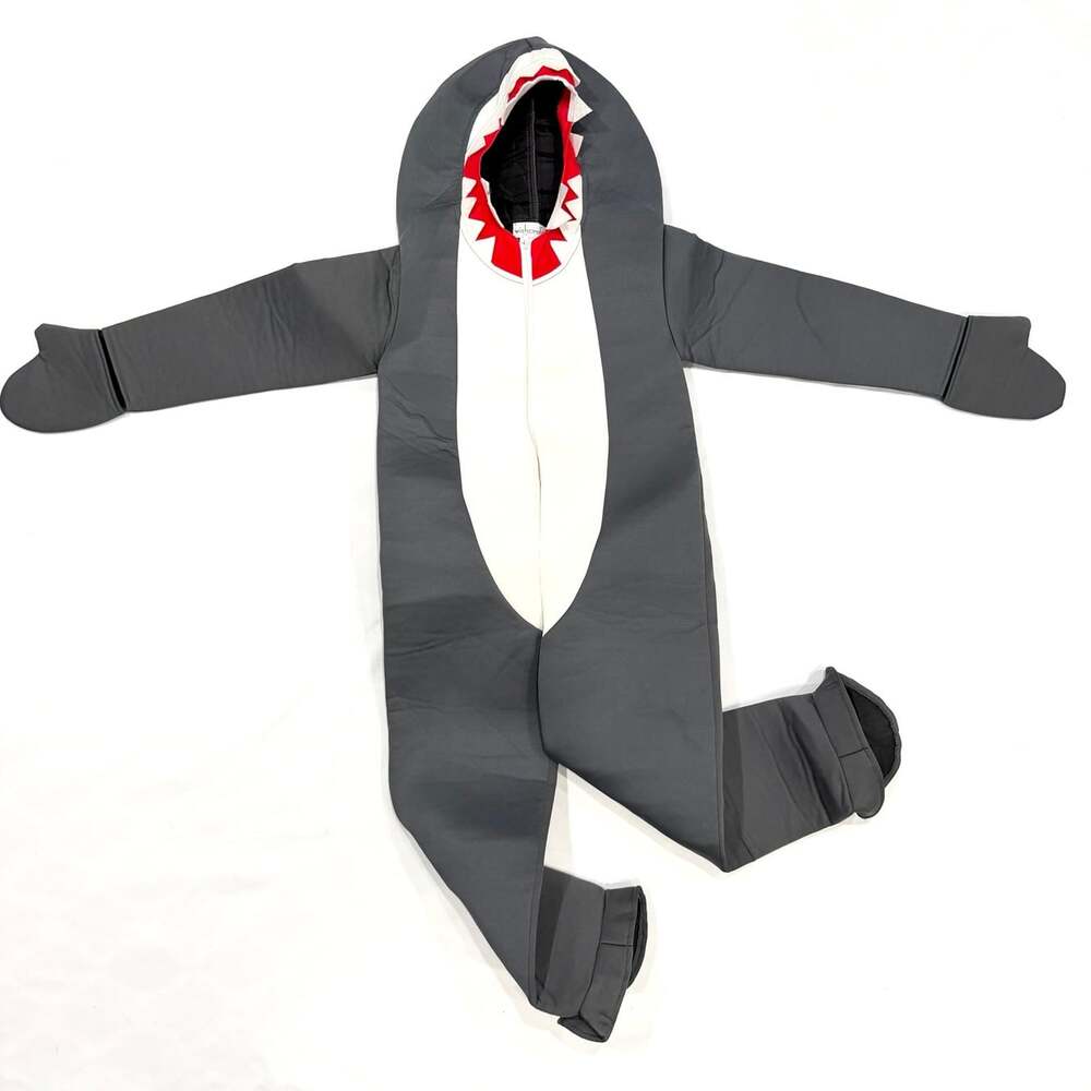 NEW Wishcraft Kids Grey Shark 1pc Halloween Cosplay Costume